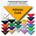 22"x22"x29" Blank Athletic Gold Solid Imported 100% Cotton Pet Bandanna